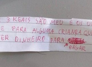 Garotinha dá exemplo de compaixão e solidariedade em bilhete escrito à sua professora