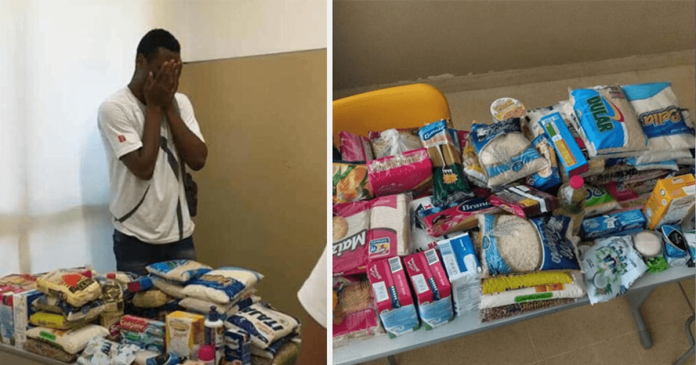 Turma em Salvador doa alimentos para aluno que estava sem comida em casa