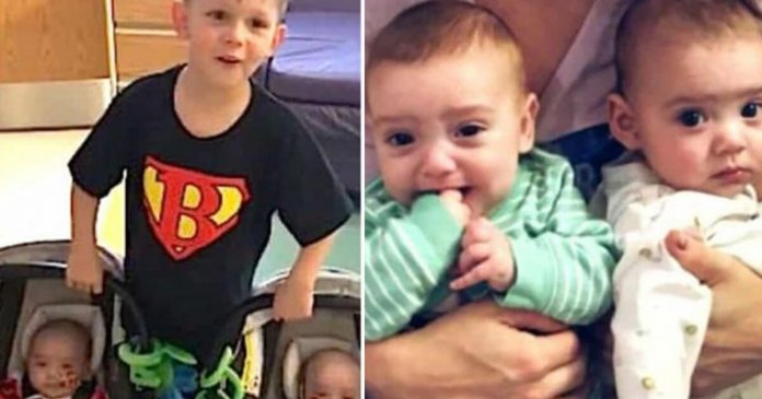 Lição de amor: Bebês gêmeos são salvos pelo irmão de 4 anos