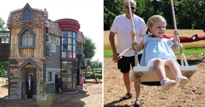 Avós constroem uma enorme casa inspirada em Harry Potter para a sua neta
