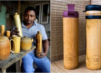Este homem criou garrafas de bambu 100% ecológicas e à prova de vazamento