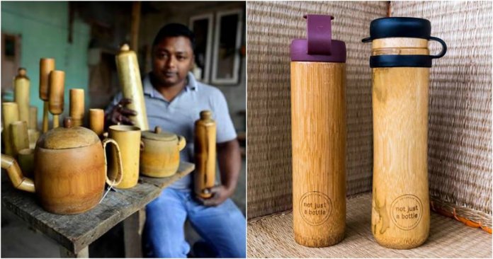 Este homem criou garrafas de bambu 100% ecológicas e à prova de vazamento