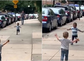 Crianças correm para se abraçar após 2 dias separados, assista o vídeo