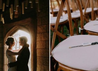 Fã de Harry Potter, noiva faz o seu casamento dos sonhos cheio de magia