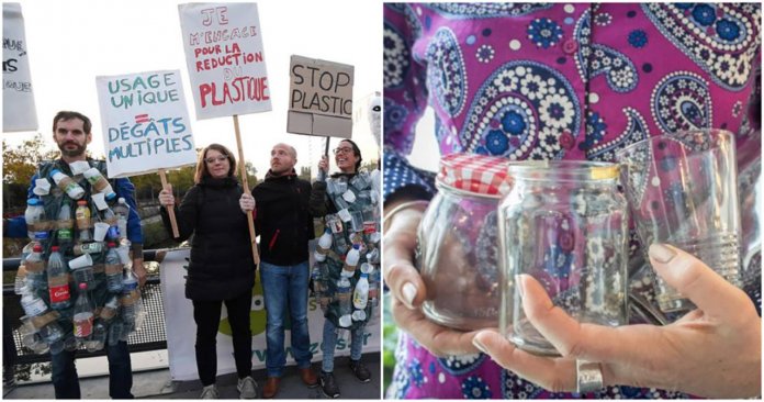 França diz não ao plástico e marcha para pedir o retorno dos recipientes de vidro