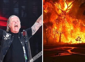 Banda Metallica faz doação de US$ 750.000 mil dólares para combater incêndios na Austrália