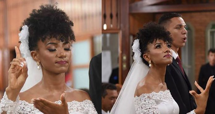 Emoção: noiva traduz o próprio casamento em Libras para convidados surdos na igreja