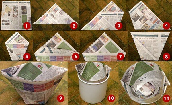 asomadetodosafetos.com - Aprenda como fazer sacos de papel para jogar o lixo e deixar de usar plásticos definitivamente