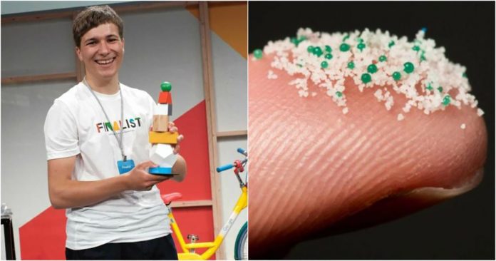 Ele conquistou um Prêmio Mundial de Ciência por remover microplásticos do mar