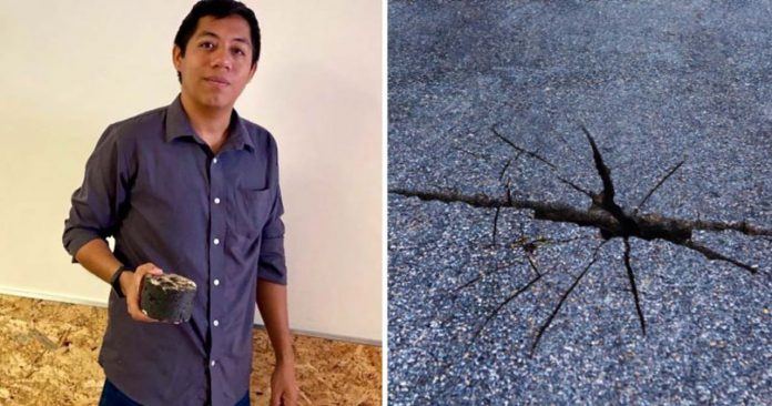 Jovem mexicano cria forma de pavimento se regenerar apenas com água