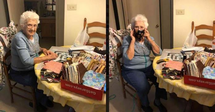 Vovó de 89 anos costura 600 máscaras de proteção enquanto ouvia Beatles [Vídeo]