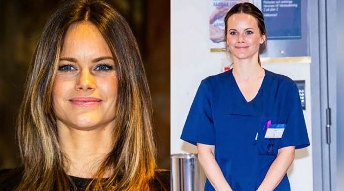 Princesa da Suécia está ajudando profissionais de saúde em hospital