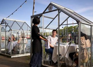 Restaurante na Holanda cria cabines individuais e tem reservas esgotadas