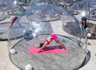 Canadá instala cúpulas transparentes ao ar livre para as pessoas praticarem yoga e mais