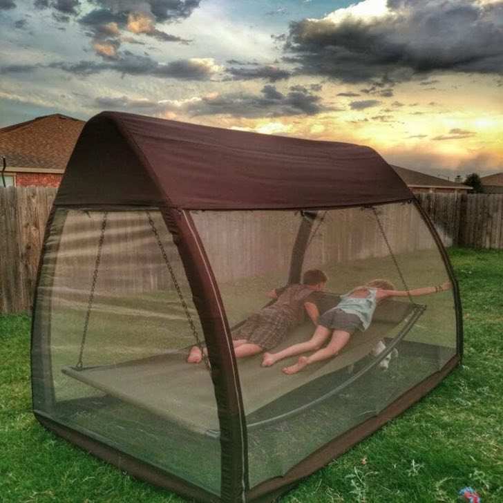 asomadetodosafetos.com - Para quem gosta de acampar, lançaram uma barraca que é finalmente à prova de mosquitos