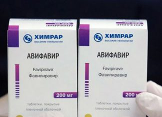 Rússia anuncia distribuição gratuita de Avifavir, o seu medicamento contra covid