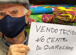 A empatia do brasileiro: internautas ajudam senhor de 91 anos que vende tecidos