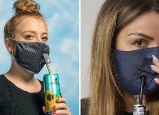 Empresa cria máscaras de proteção com entrada para você beber sem precisar removê-la