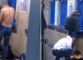 Homem vê cão com frio na estação de metrô e tira a própria camisa para aquecer animal: vídeo