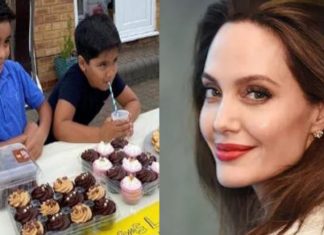 Angelina Jolie faz doação surpresa para crianças que vendem limonada