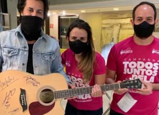 Banda Jota Quest doa violão autografado para família comprar o remédio mais caro do mundo