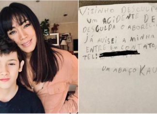 Filho da atriz Danni Suzuki amassa carro de vizinho e deixa bilhete de desculpas: honestidade