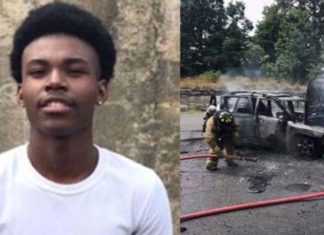 Jovem herói salva mãe e os seus 3 filhos de carro em chamas