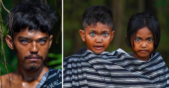 Os membros desta tribo na Indonésia têm os olhos mais azuis já vistos. Impressionante!