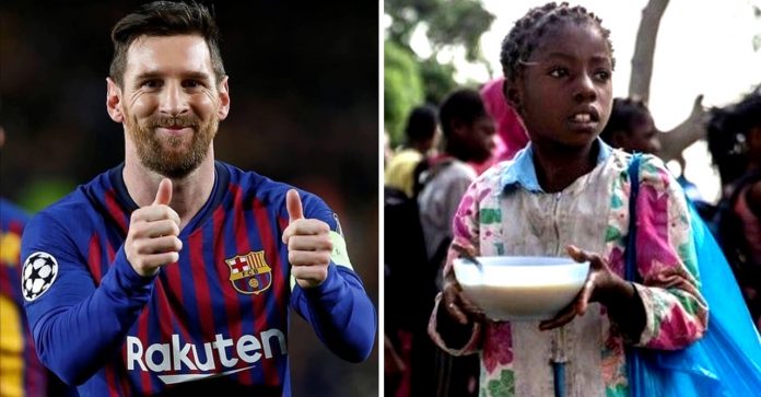 Por causa de Messi, 15 mil crianças podem tomar café da manhã em Moçambique