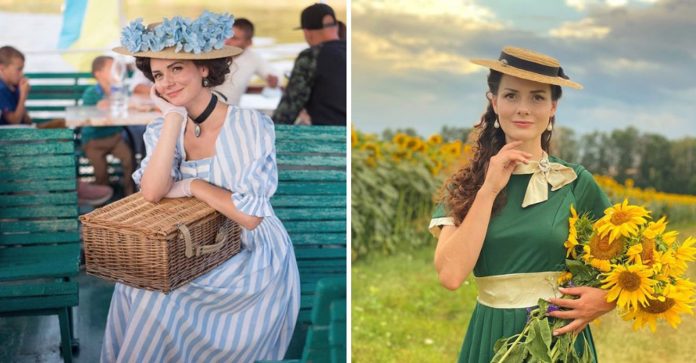 Ela é vintage: jovem ucraniana se veste todos os dias como se vivesse no século XIX