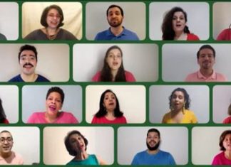 Internet fica encantada com vídeo cantado da linda “Aquarela do Brasil” por 37 vozes