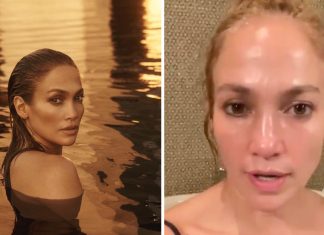 Jennifer Lopez garante que nunca usou botox. Aí vai a foto dela sem maquiagem aos 51 anos.