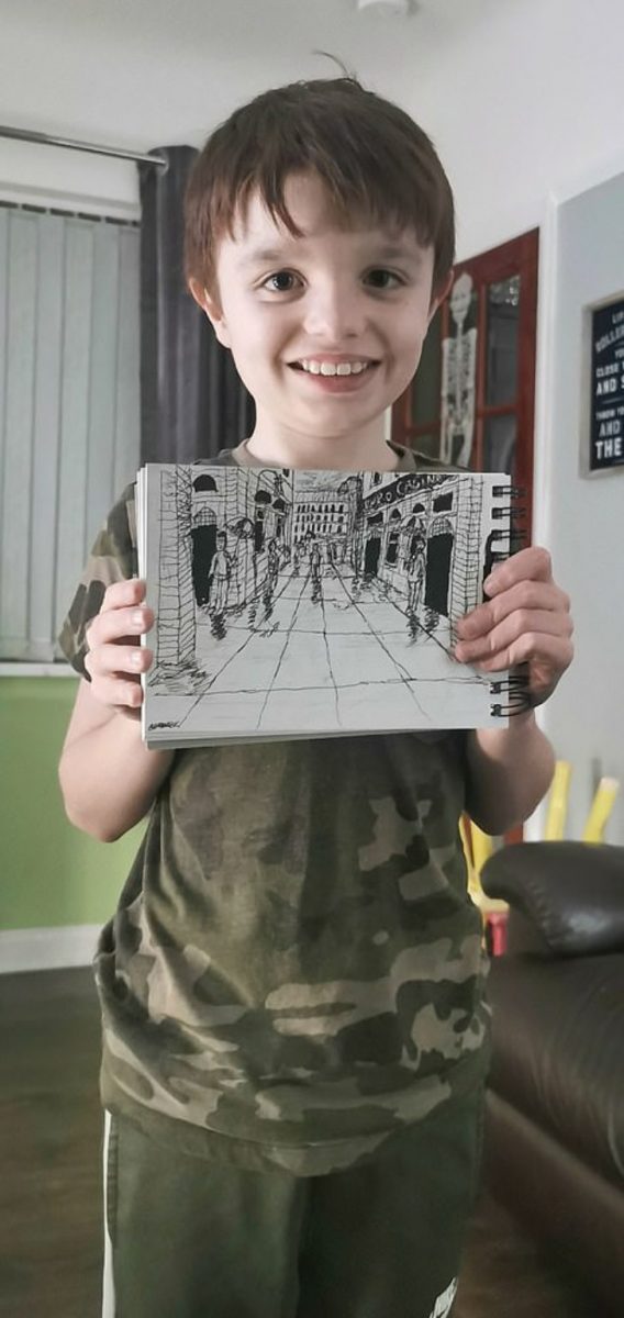 asomadetodosafetos.com - Memória fotográfica deste menino autista é impressionante: desenhos incríveis feitos por ele