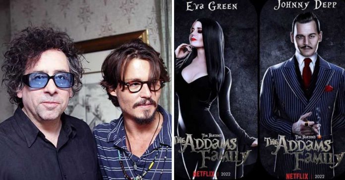 Tim Burton quer Johnny Depp para estrelar série da Família Adams na Netflix