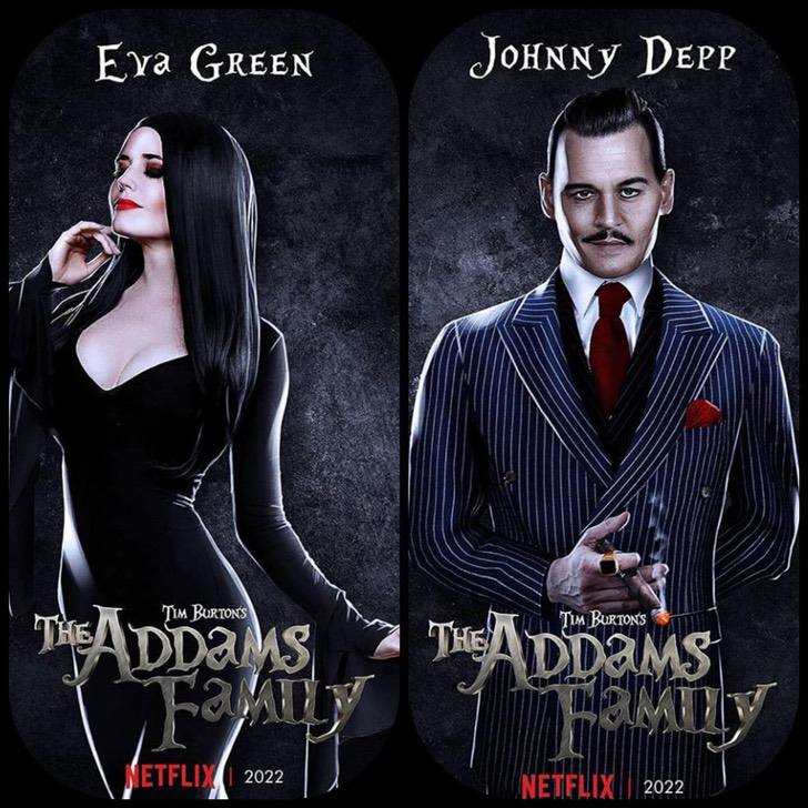 asomadetodosafetos.com - Tim Burton quer Johnny Depp para estrelar série da Família Adams na Netflix