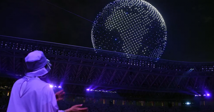 Saiba como funcionam os drones que fizeram sucesso na abertura das Olimpíadas de Tóquio