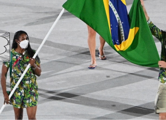 Brasil é o único país a evitar aglomeração em cerimônia de abertura das Olimpíadas de Tóquio