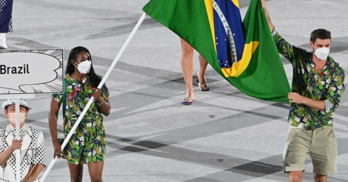 Brasil é o único país a evitar aglomeração em cerimônia de abertura das Olimpíadas de Tóquio