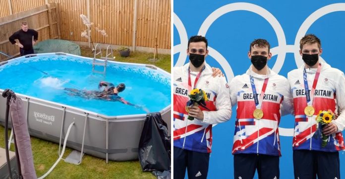 Nadador que treinou em piscina no quintal ganha ouro nas Olimpíadas de Tóquio