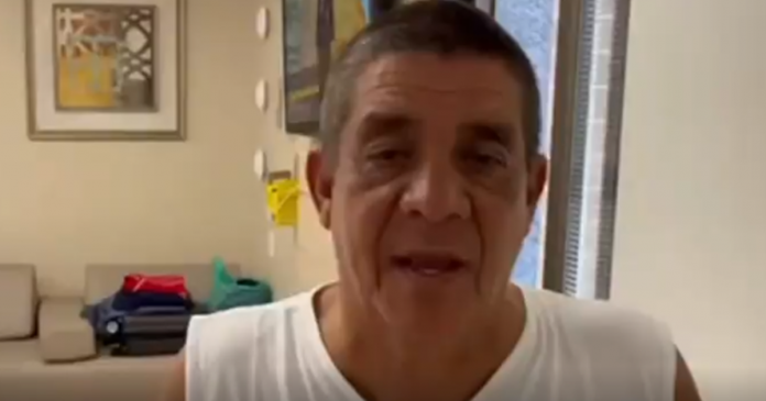 Com Covid, Zeca Pagodinho faz vídeo direto do hospital: “Continuem mandando energia positiva”