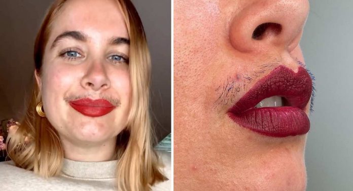 Influencer se recusa a usar filtros e exibe seu bigode para derrubar os padrões de beleza
