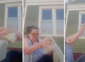 Em vídeo, mulher joga cinzas do marido no lixo: “Por todas as vezes que ele me maltratou”