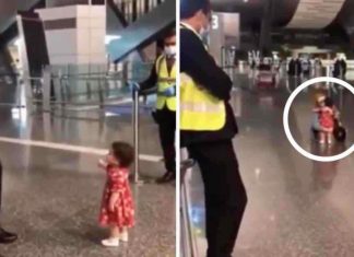 VÍDEO: Garotinha educada pede permissão a oficial para abraçar sua tia em aeroporto