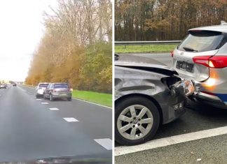 VÍDEO: Motorista sacrifica seu próprio carro para parar uma mulher que dirigia inconsciente