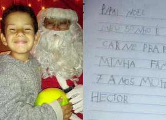 Menino que pediu carne em carta ao Papai Noel ganha R$20 mil em doações