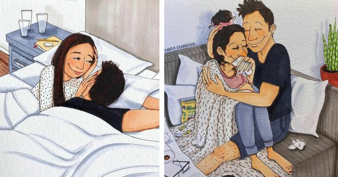 19 ilustrações que mostram os momentos mais preciosos de um relacionamento duradouro