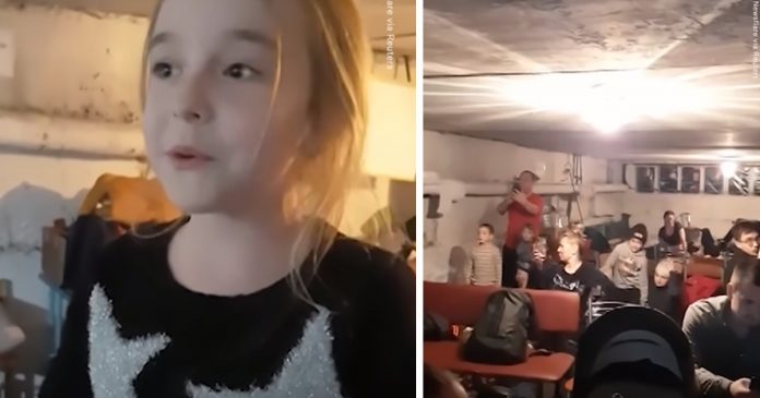 Garotinha ucraniana comove a internet com vídeo cantando ‘Let it go’ em bunker