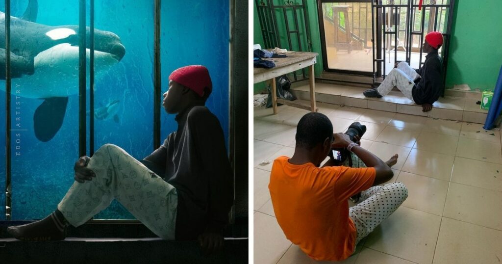 Fotógrafo nigeriano mostra curiosos bastidores de fotos espetaculares. Confira! asomadetodosafetos.com - Fotógrafo nigeriano mostra curiosos bastidores de fotos espetaculares. Confira!