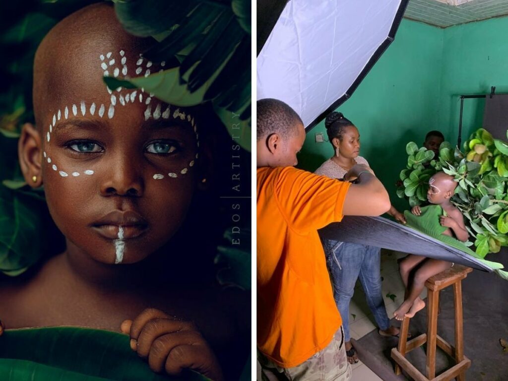 asomadetodosafetos.com - Fotógrafo nigeriano mostra curiosos bastidores de fotos espetaculares. Confira!