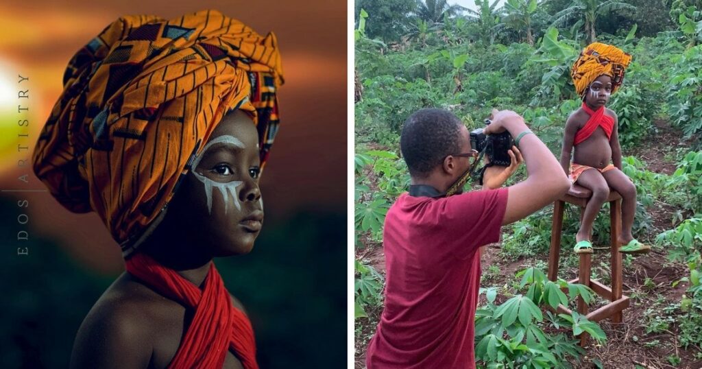 asomadetodosafetos.com - Fotógrafo nigeriano mostra curiosos bastidores de fotos espetaculares. Confira!